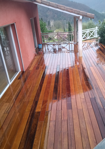 Terrasse en Itauba à Saint Affrique 